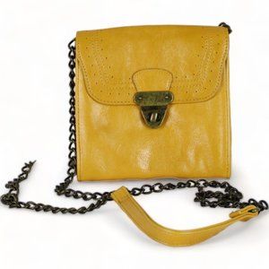 Steve Madden Small Messenger Bag Link Chain Shoulder Strap Faux Leather PU72